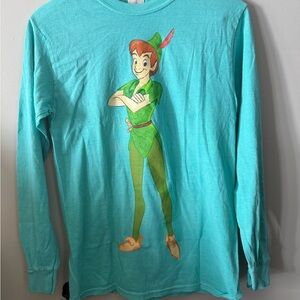 Disney Turquoise Tee with Peter Pan Design